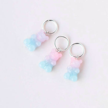 Anneau marqueur de Knits by ce, modèle Nounours pastel (fixe)