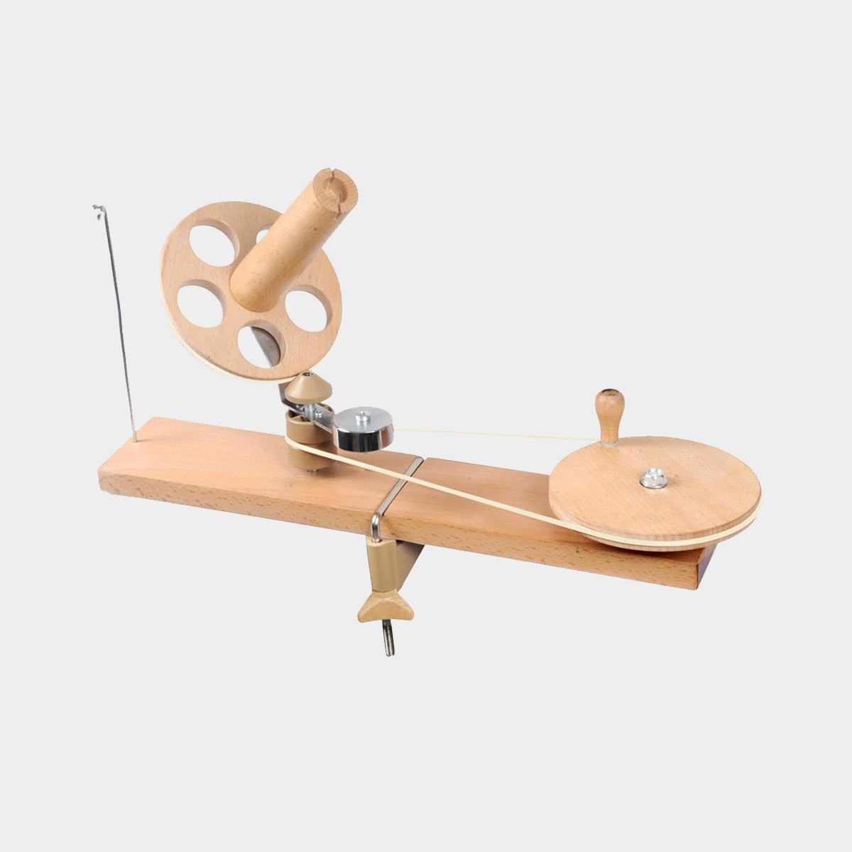 Bobinoir mécanique en bois à fixer sur une table de la marque Knit Pro