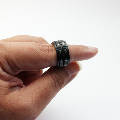 Bague compte-rangs à double anneaux marqués de chiffres de la marque Knit Pro