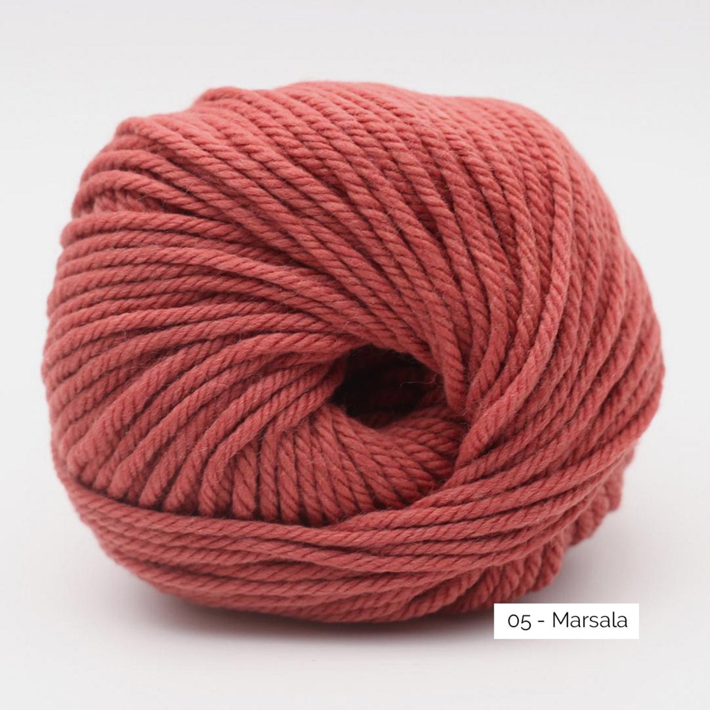 Merry Merino 70 de Kremke Soul Wool coloris 05 Marsala