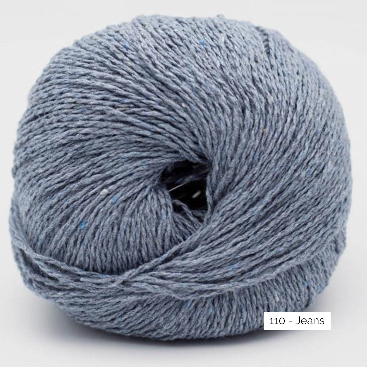 Pelote de coton recyclé Reborn de Kremke Soul Wool, coloris 110 Jeans