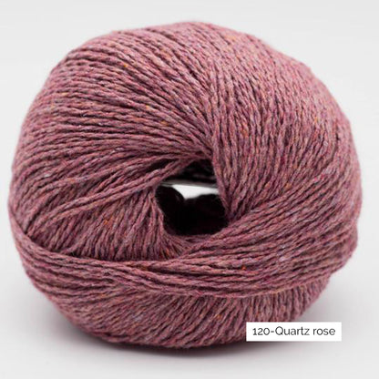 Pelote de coton recyclé Reborn de Kremke Soul Wool, coloris 120 Quartz Rose