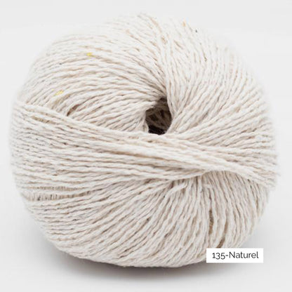 Pelote de coton recyclé Reborn de Kremke Soul Wool, coloris 135 naturel