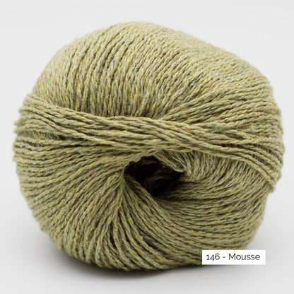 Pelote de coton recyclé Reborn de Kremke Soul Wool, coloris 146 Mousse