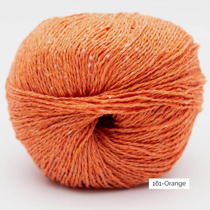 Pelote de coton recyclé Reborn Denim Uni de Kremke Soul Wool, coloris 161 Orange