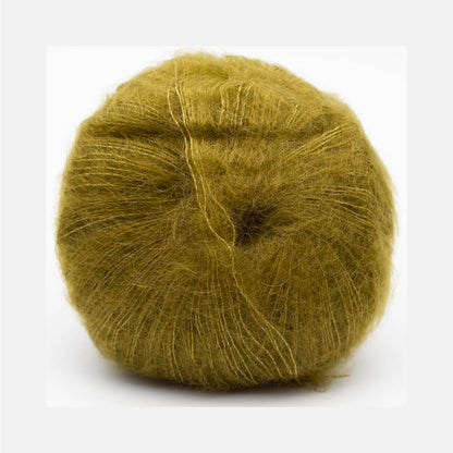 Pelote de Silky Kid de Kremke Soul Wool coloris Olive