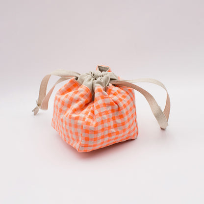 Sac à projet nomade Anne de Kuro Neko coloris Neon Orange