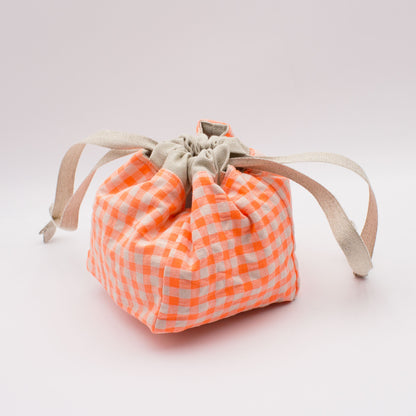 Sac à projet Anne de Kuro Neko modèle Orange Fluo