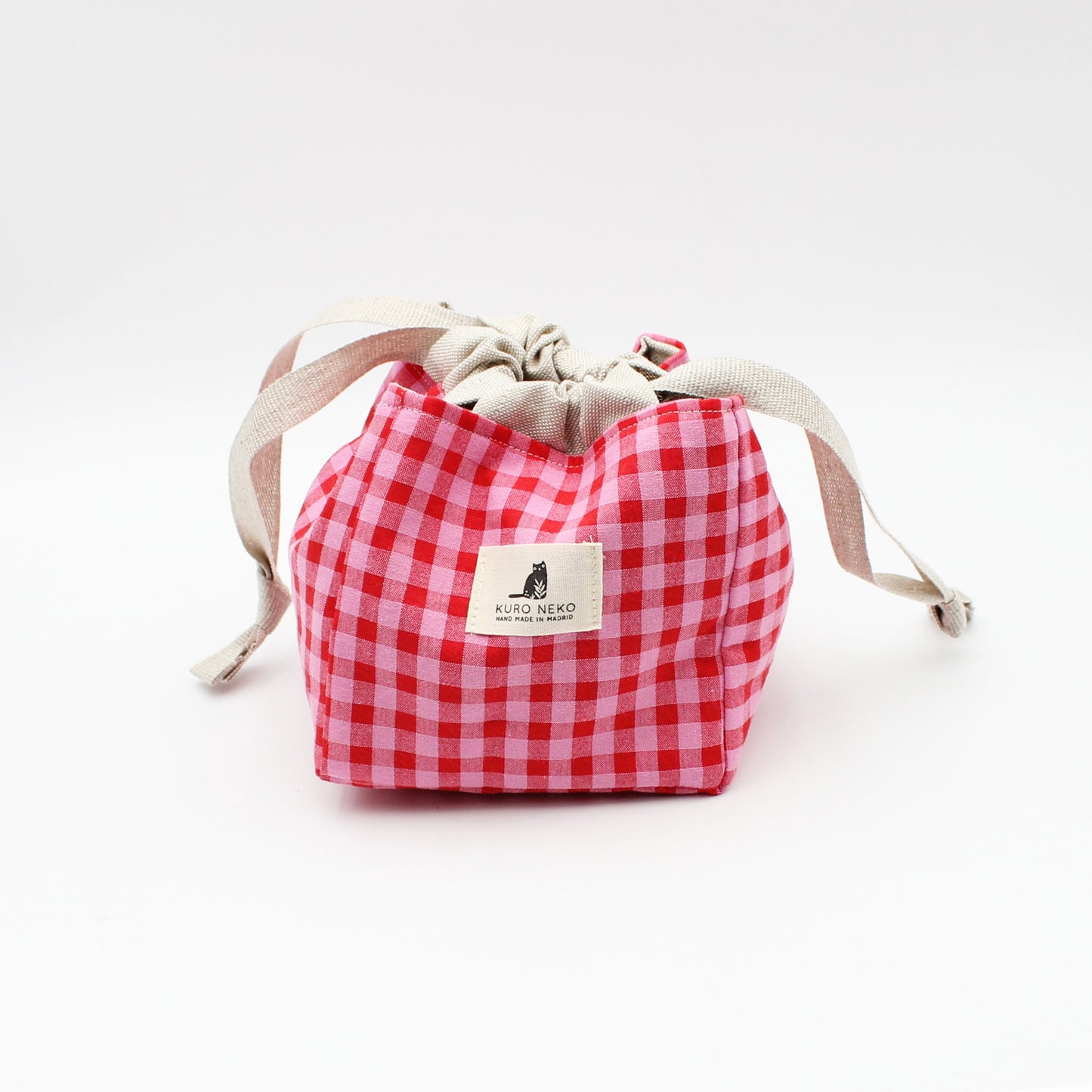 Sac à projet nomade Anne de Kuro Neko coloris Rouge
