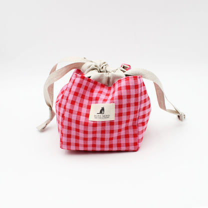 Sac à projet nomade Anne de Kuro Neko coloris Rouge