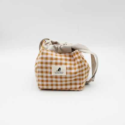 Sac à projet nomade Anne de Kuro Neko coloris Toffee