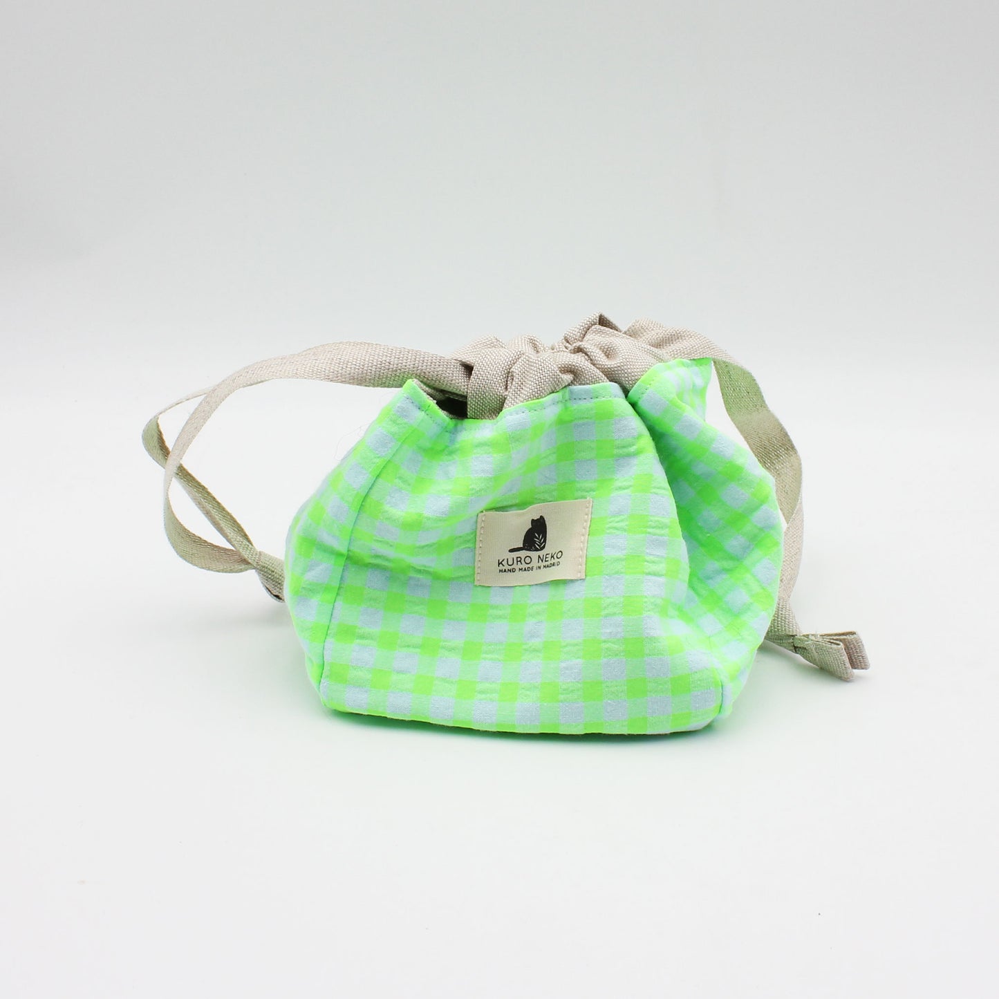 Sac à projet Anne de Kuro Neko modèle Vert Fluo