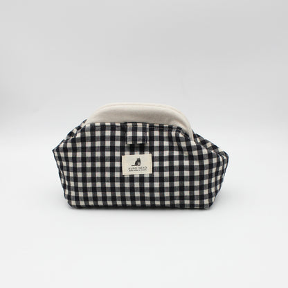 Pochette à projet Baby Bloom de Kuro Neko coloris Noir & Blanc