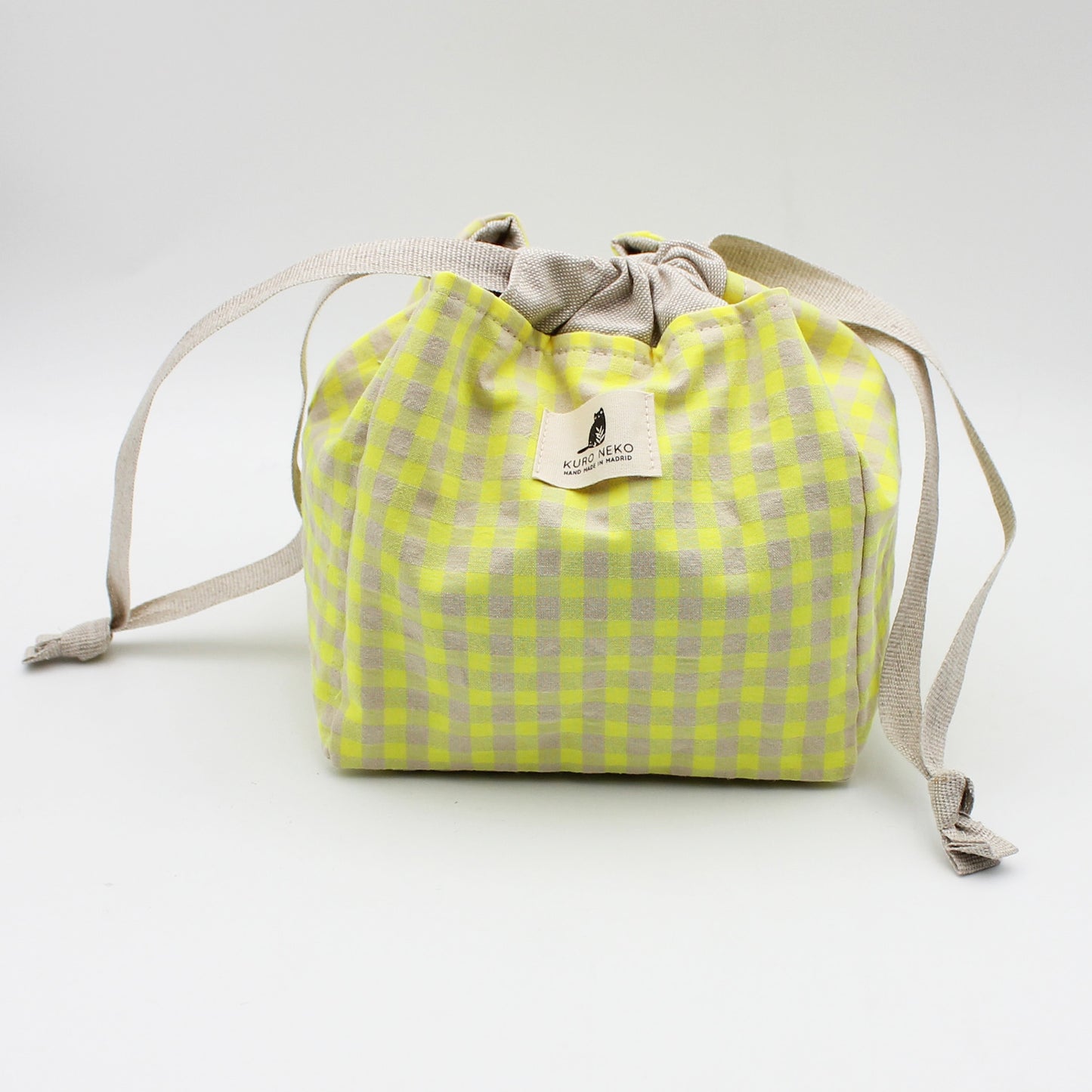 Sac à projet nomade Big Anne de Kuro Neko coloris Neon Jaune