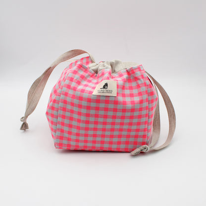 Sac à projet nomade Big Anne de Kuro Neko coloris Neon Rose