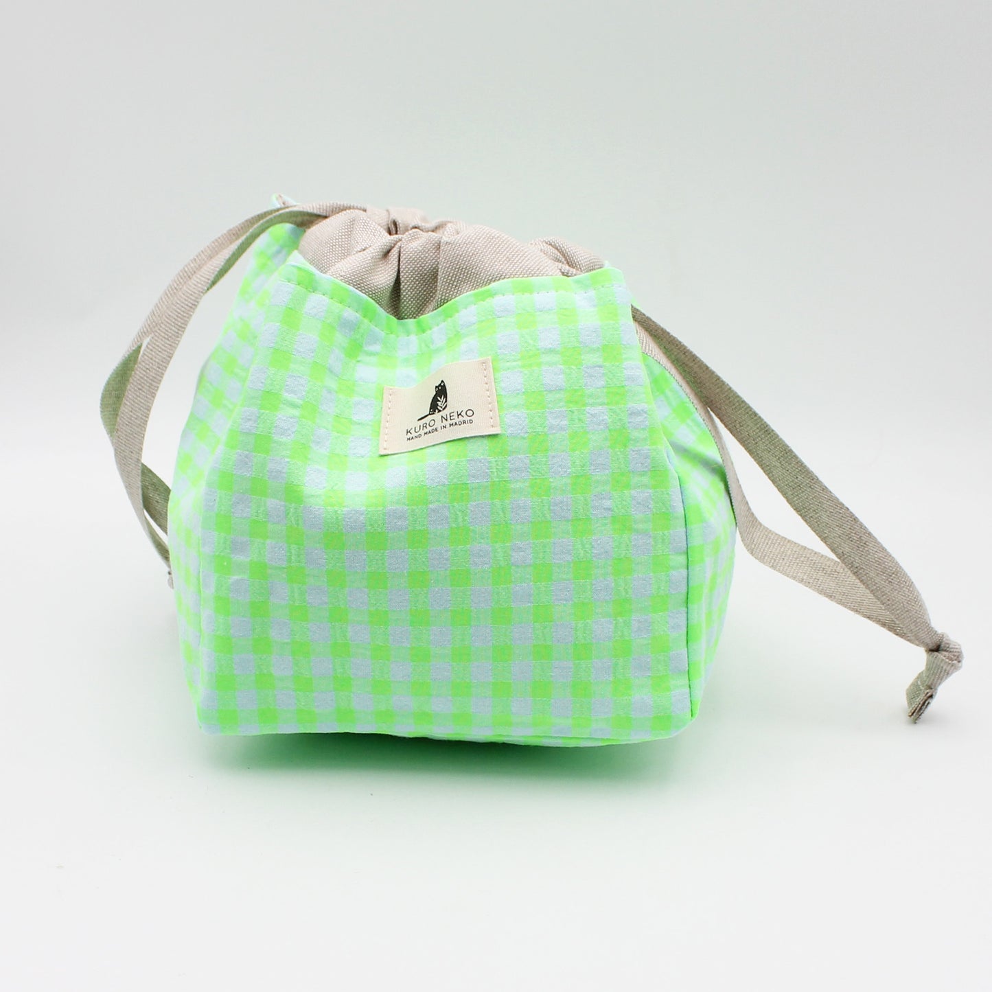 Sac à projet nomade Big Anne de Kuro Neko coloris Neon Vert
