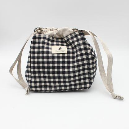 Sac à projet nomade Big Anne de Kuro Neko coloris Noir & Blanc