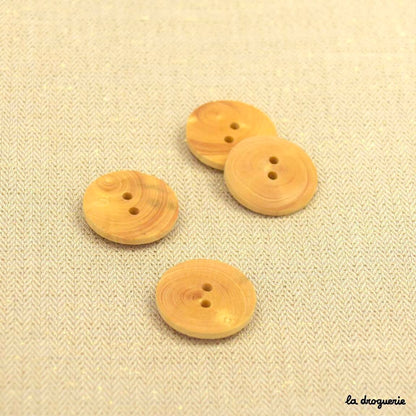 Boutons La Droguerie modèle Buis Pion (2 Trous ; 20mm)