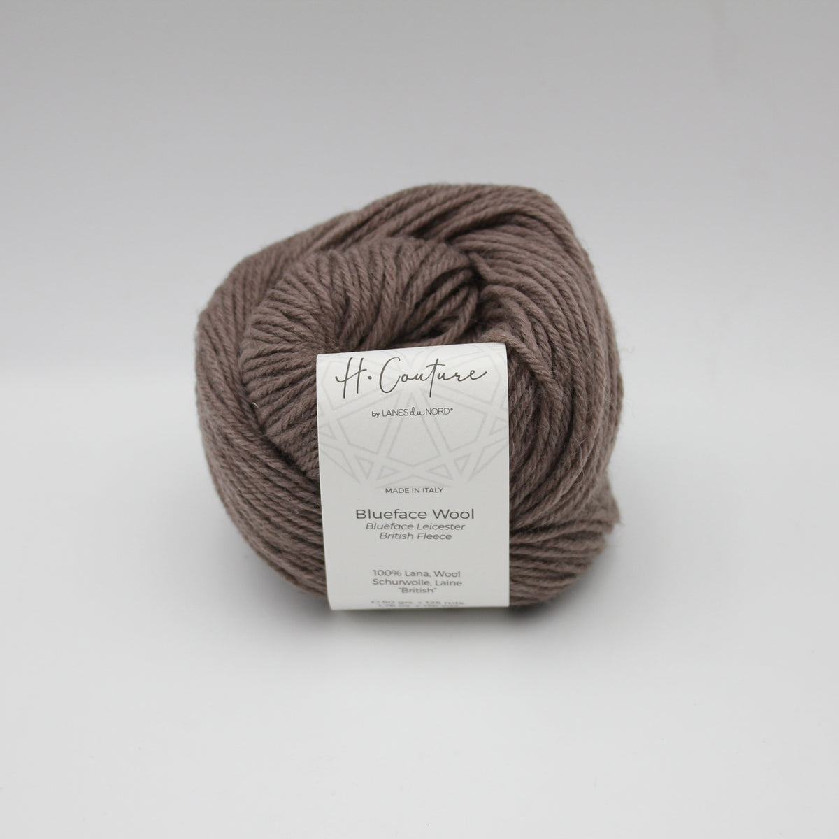 Blueface Wool de Laines du Nord coloris 002 Marron Glacé