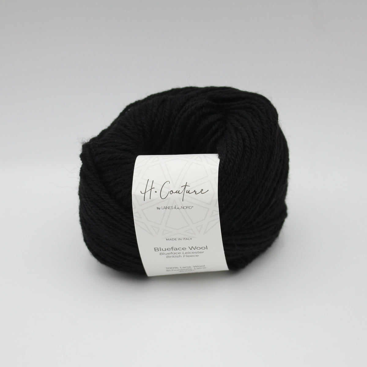 Blueface Wool de Laines du Nord coloris 005 Noir