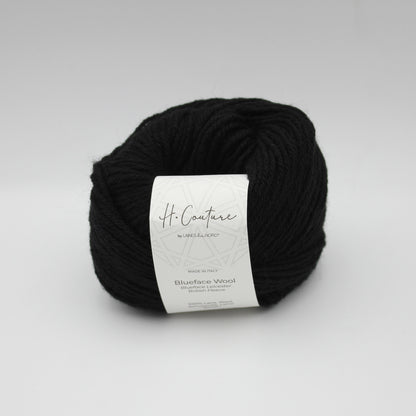 Blueface Wool de Laines du Nord coloris 005 Noir