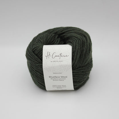 Blueface Wool de Laines du Nord coloris 007 Vert Anglais