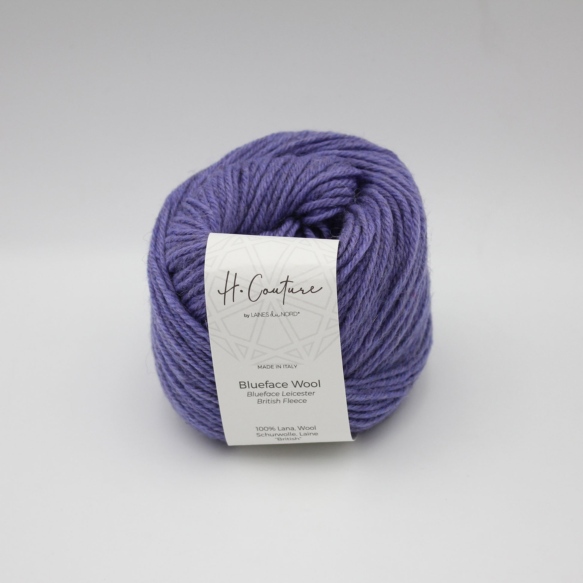 Blueface Wool de Laines du Nord coloris 014 Lavande