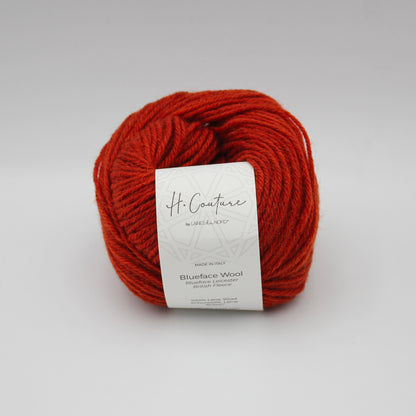 Blueface Wool de Laines du Nord coloris 017 Paprika