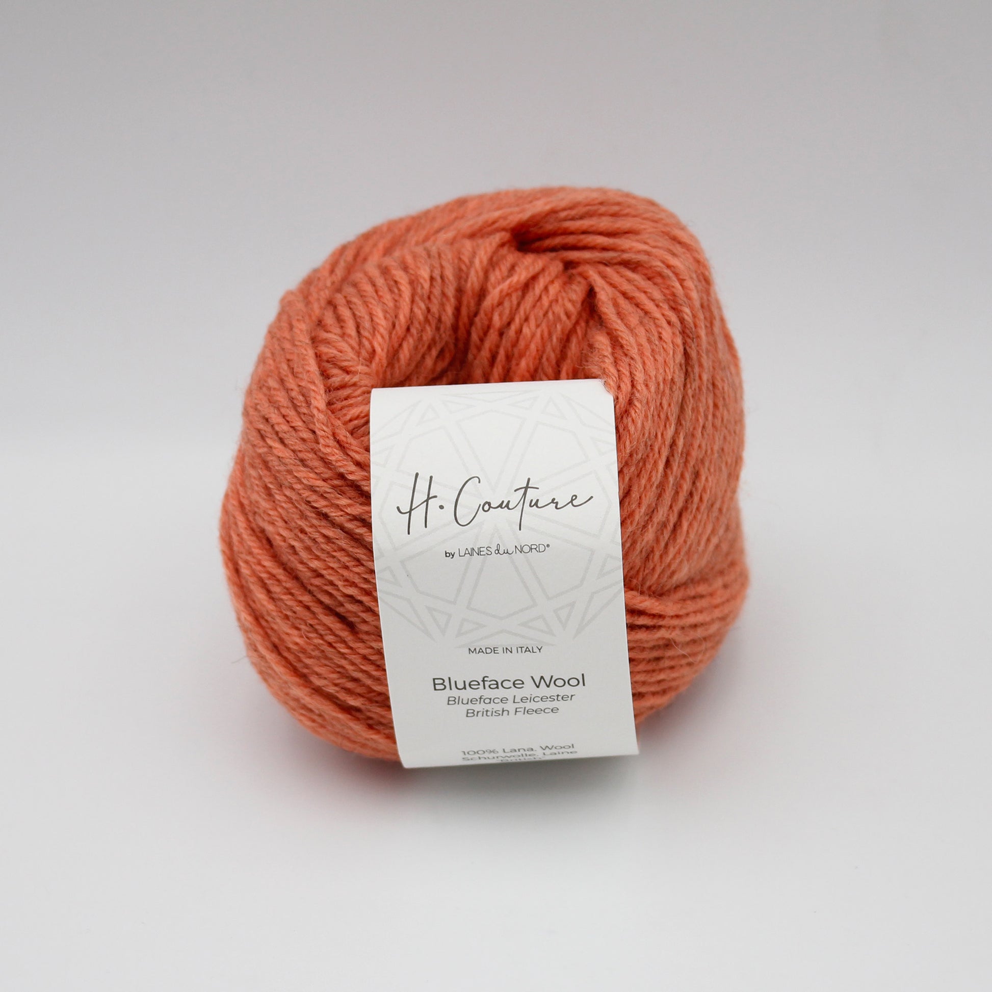 Blueface Wool de Laines du Nord coloris 018 Saumon