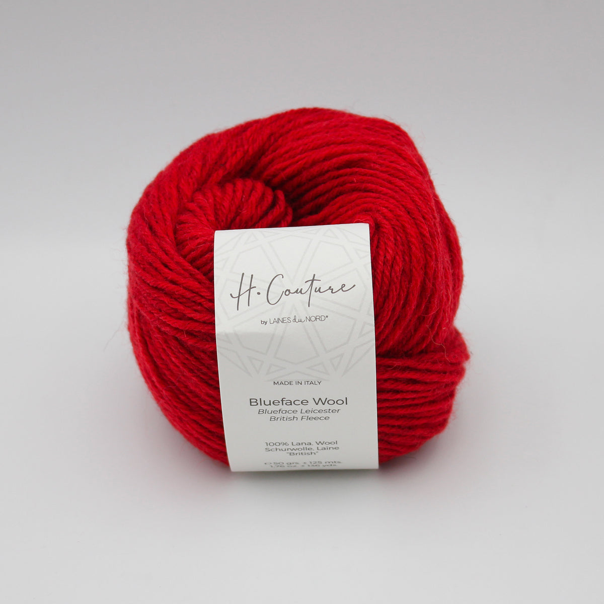 Blueface Wool de Laines du Nord coloris 019 Cardinal
