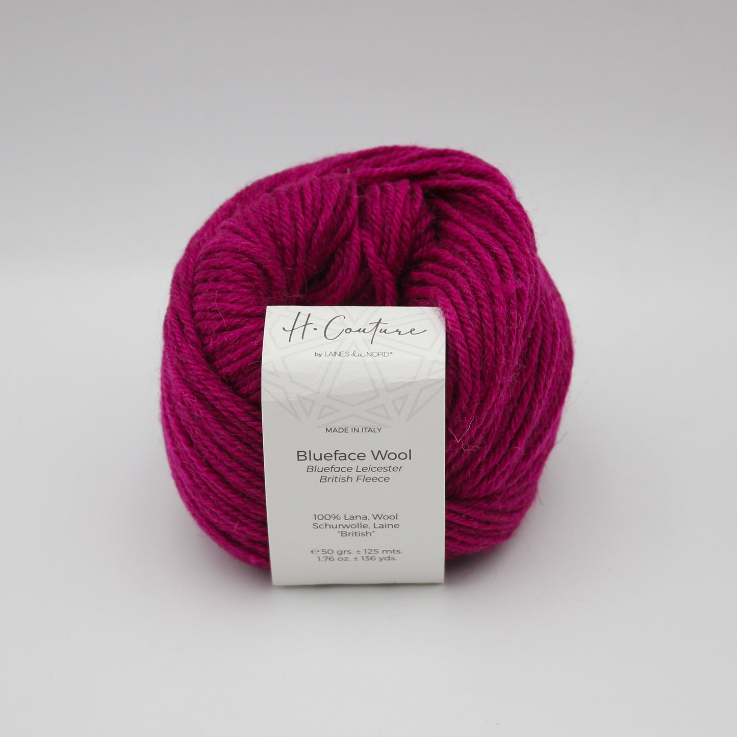 Blueface Wool de Laines du Nord coloris 020 Fuchsia