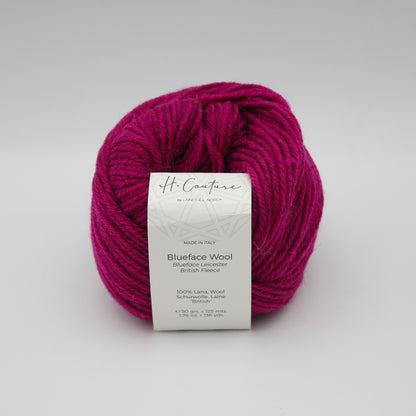 Blueface Wool de Laines du Nord coloris 020 Fuchsia