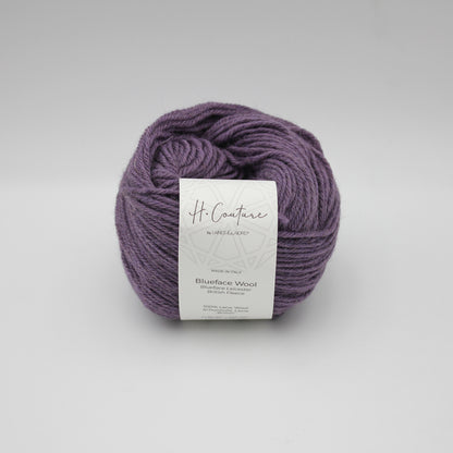 Blueface Wool de Laines du Nord coloris 022 Mauve Grisé