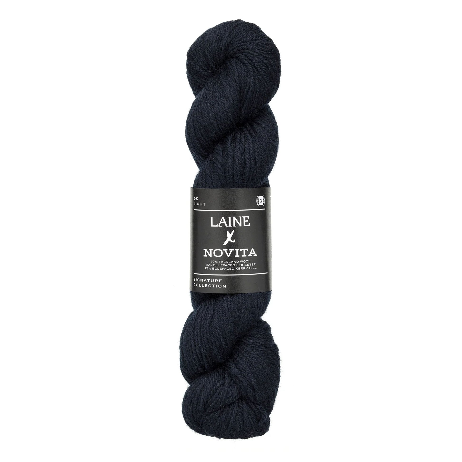 Echeveau de Signature Collection 4-ply de Laine x Novita coloris 1831 Silent Storm