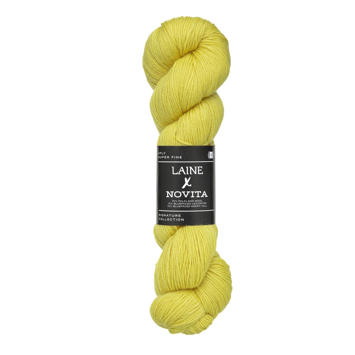 Echeveau de Signature Collection 4-ply de Laine x Novita coloris 2311 Amalfi Lemon