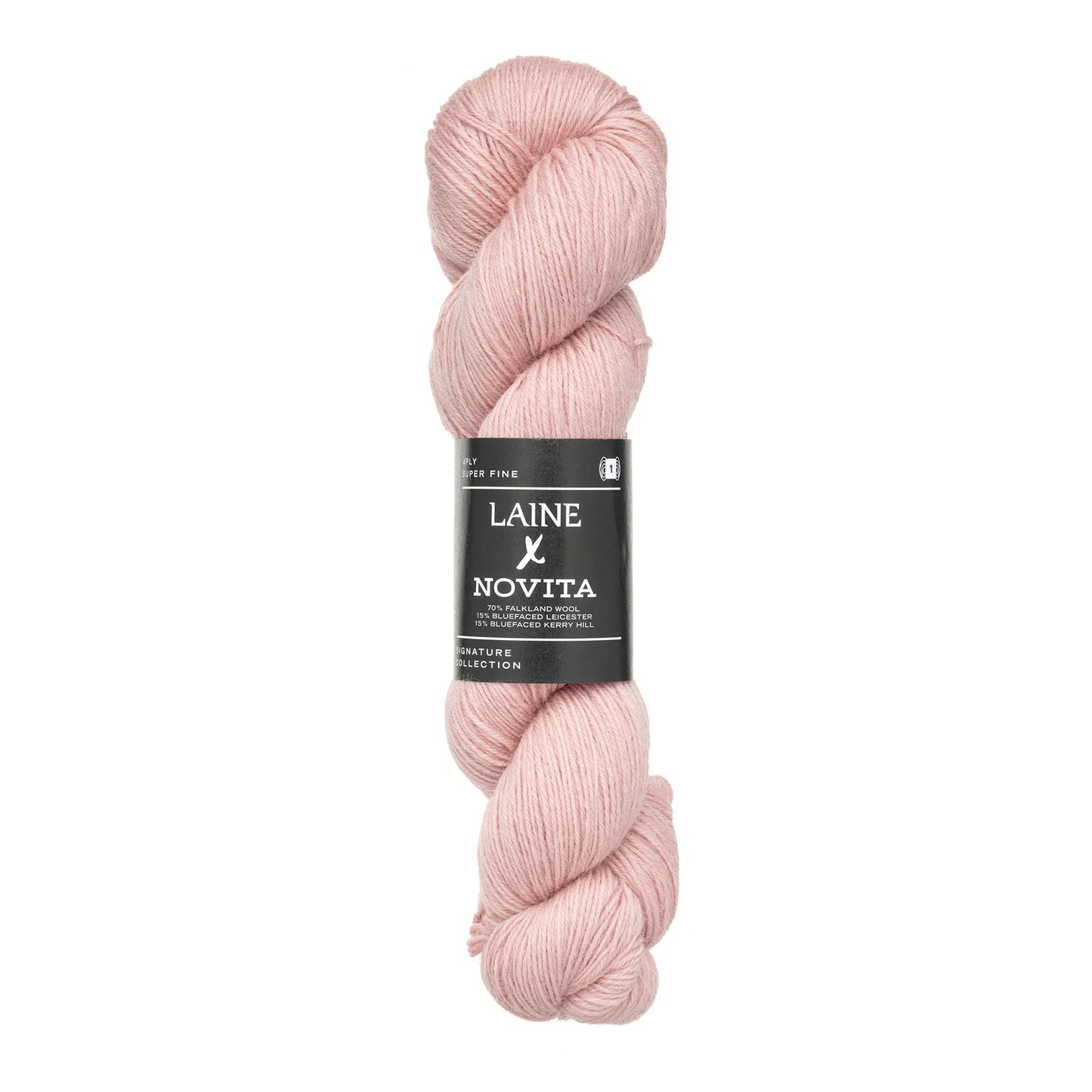 Echeveau de Signature Collection 4-ply de Laine x Novita coloris 5291 Whispering Petal
