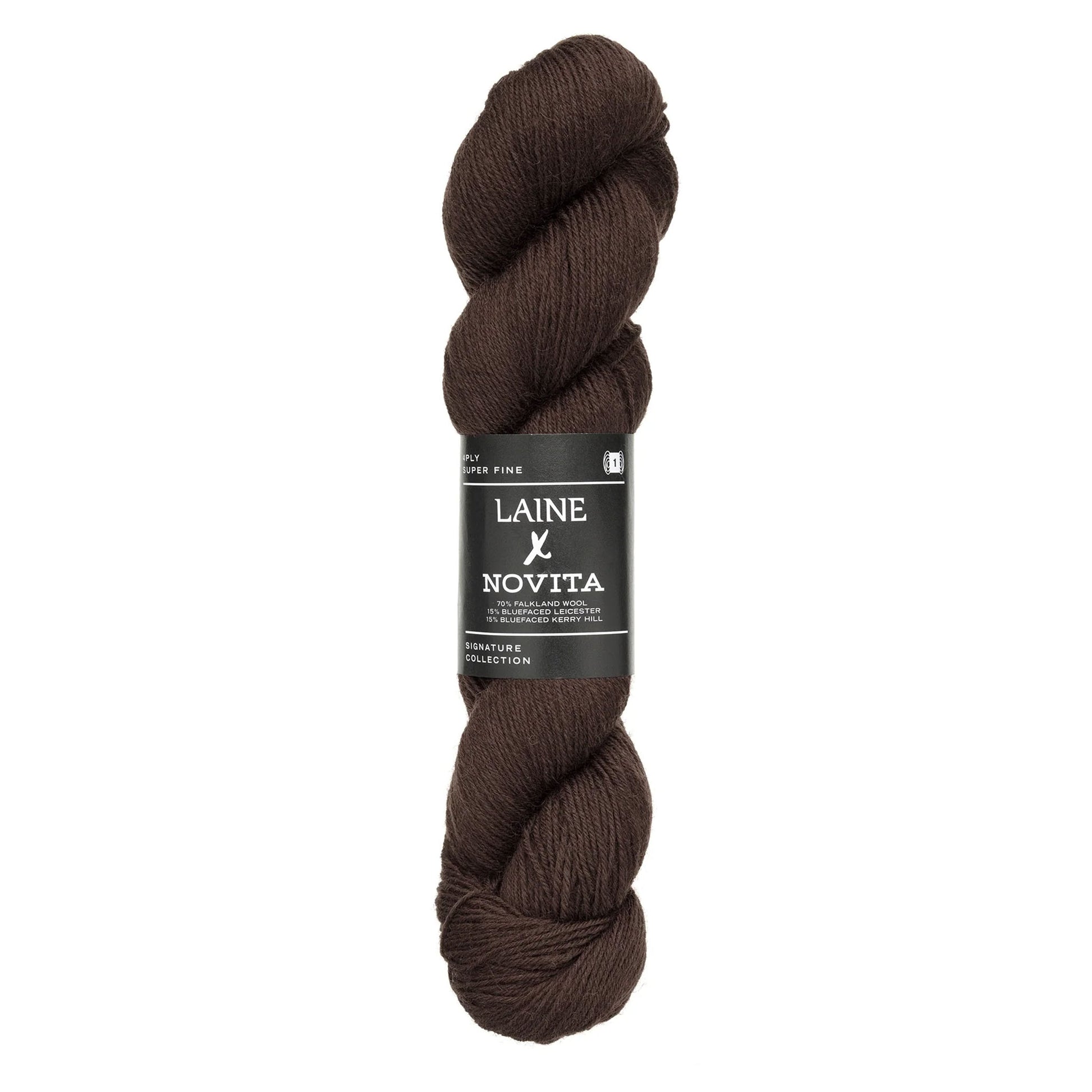 Echeveau de Signature Collection 4-ply de Laine x Novita coloris 6631 Woodland Bark