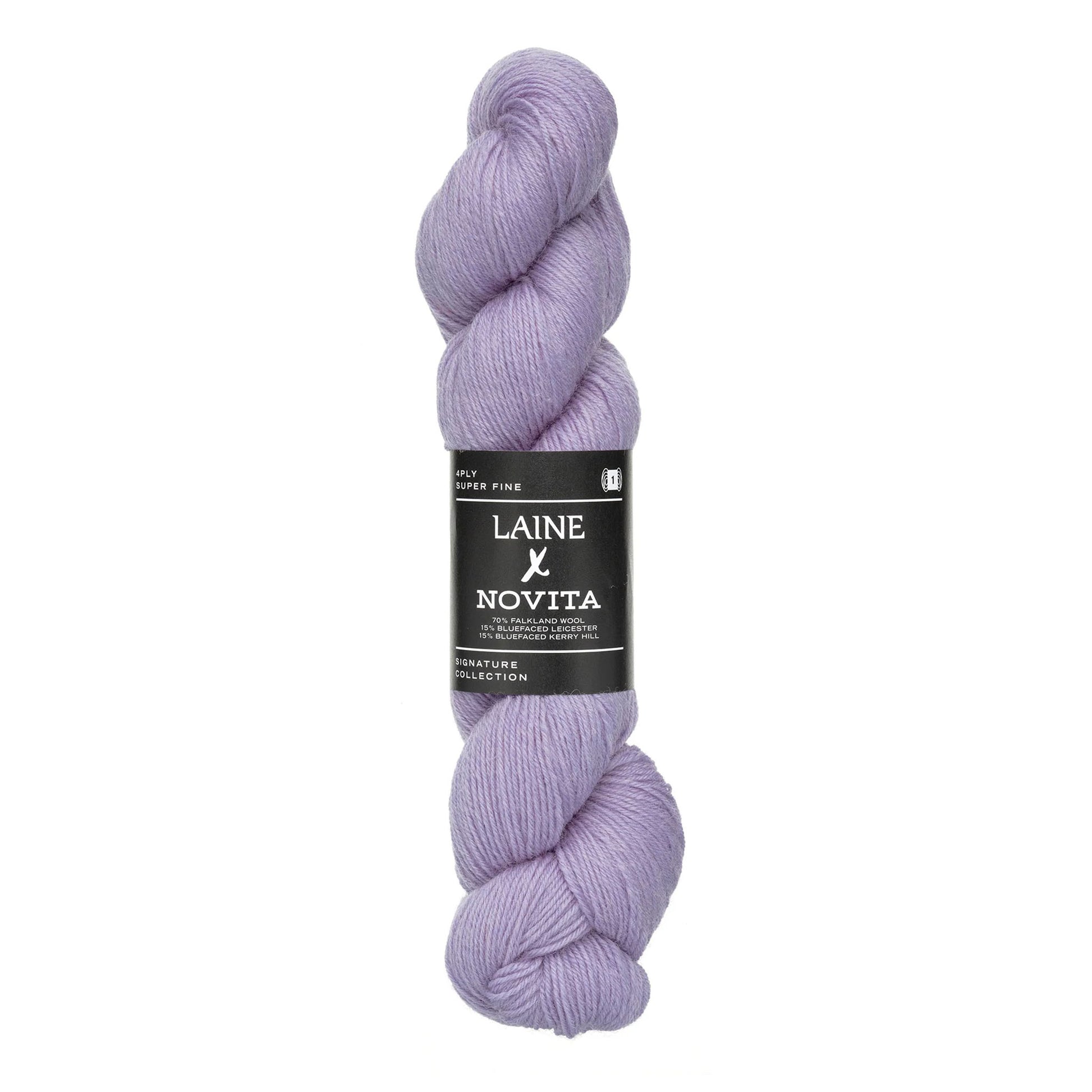 Echeveau de Signature Collection 4-ply de Laine x Novita coloris 7171 Lilac Bloom