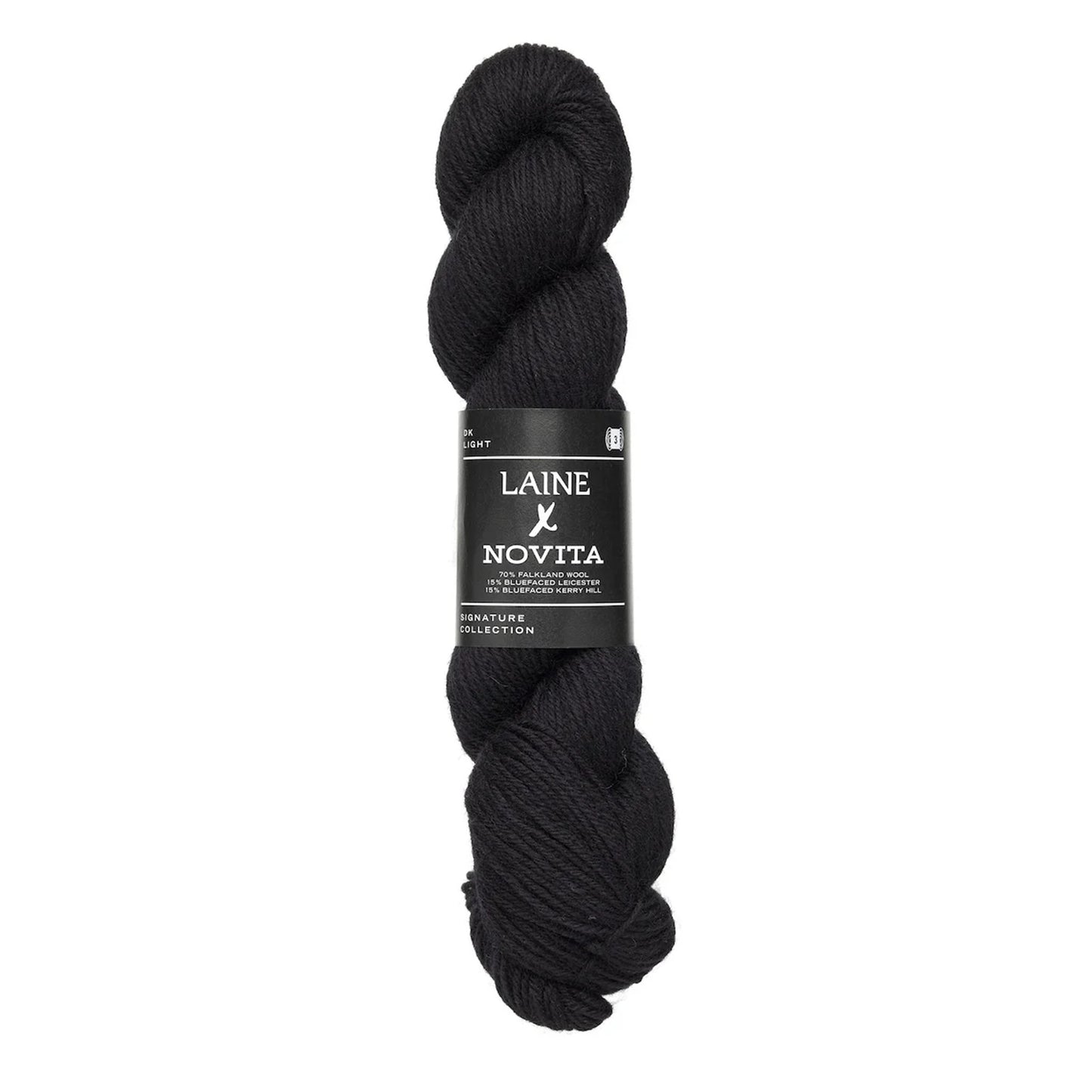 Echeveau de Signature Collection DK de Laine x Novita coloris 0891 Winter Black