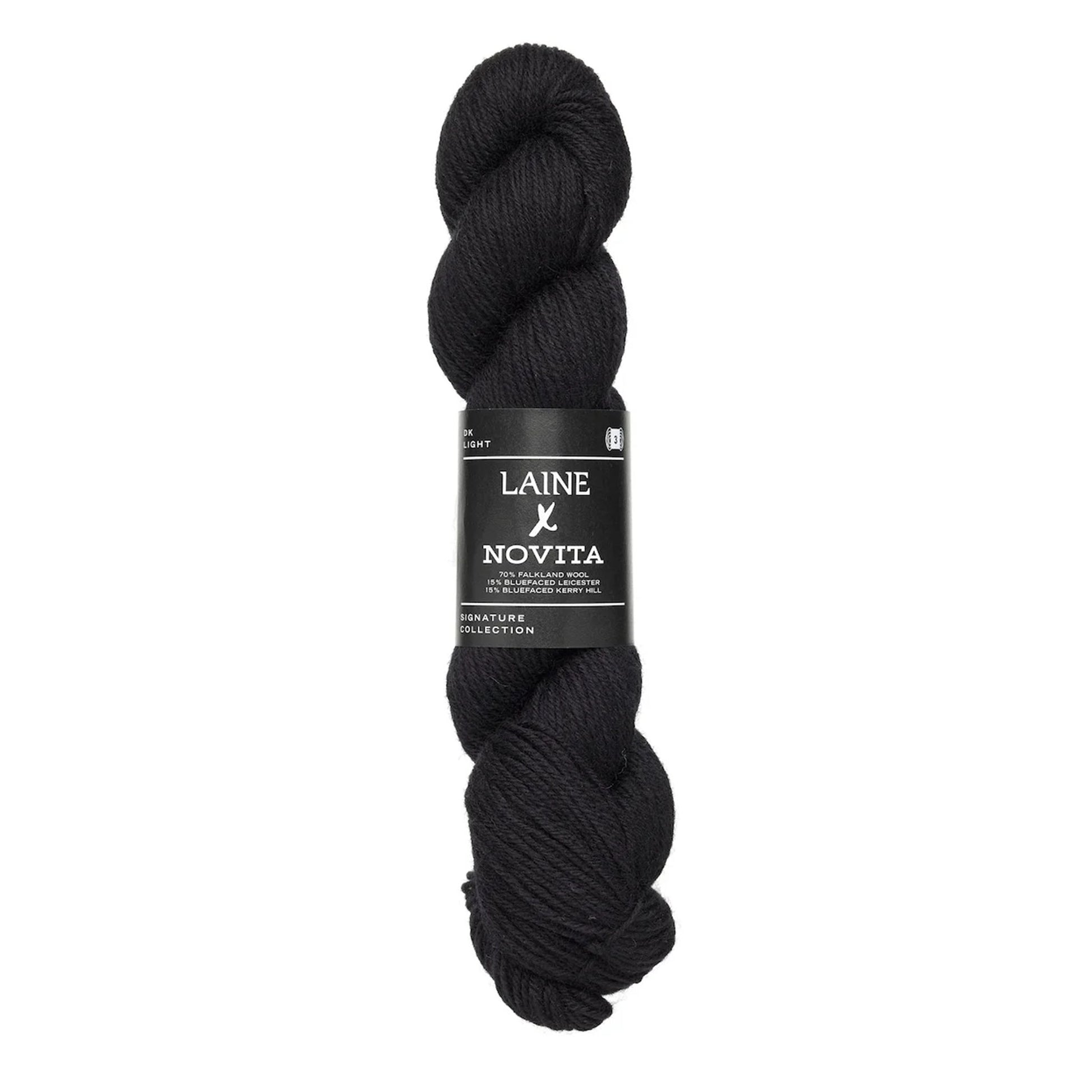 Echeveau de Signature Collection DK de Laine x Novita coloris 0891 Winter Black