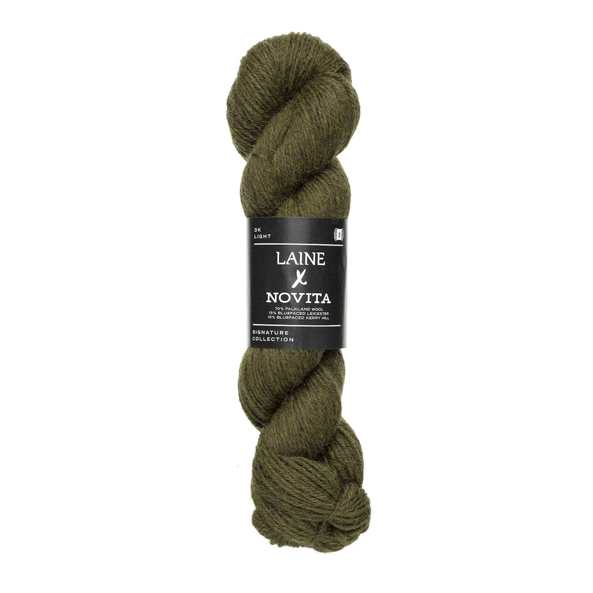 Echeveau de Signature Collection DK de Laine x Novita coloris 3401 Earthy Olive