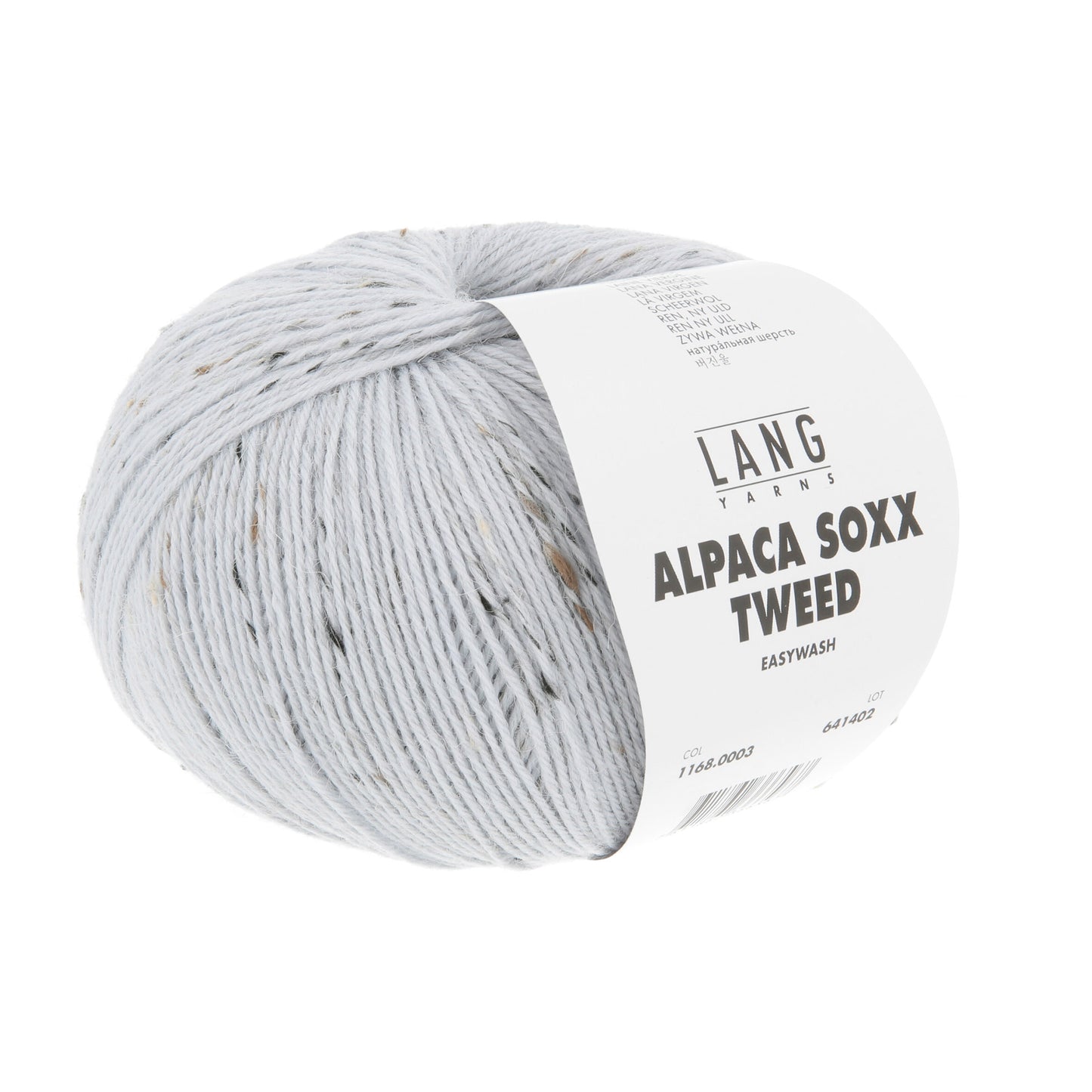 Pelote d'Alpaca Soxx Tweed de Lang Yarns coloris 003 Gris Perle