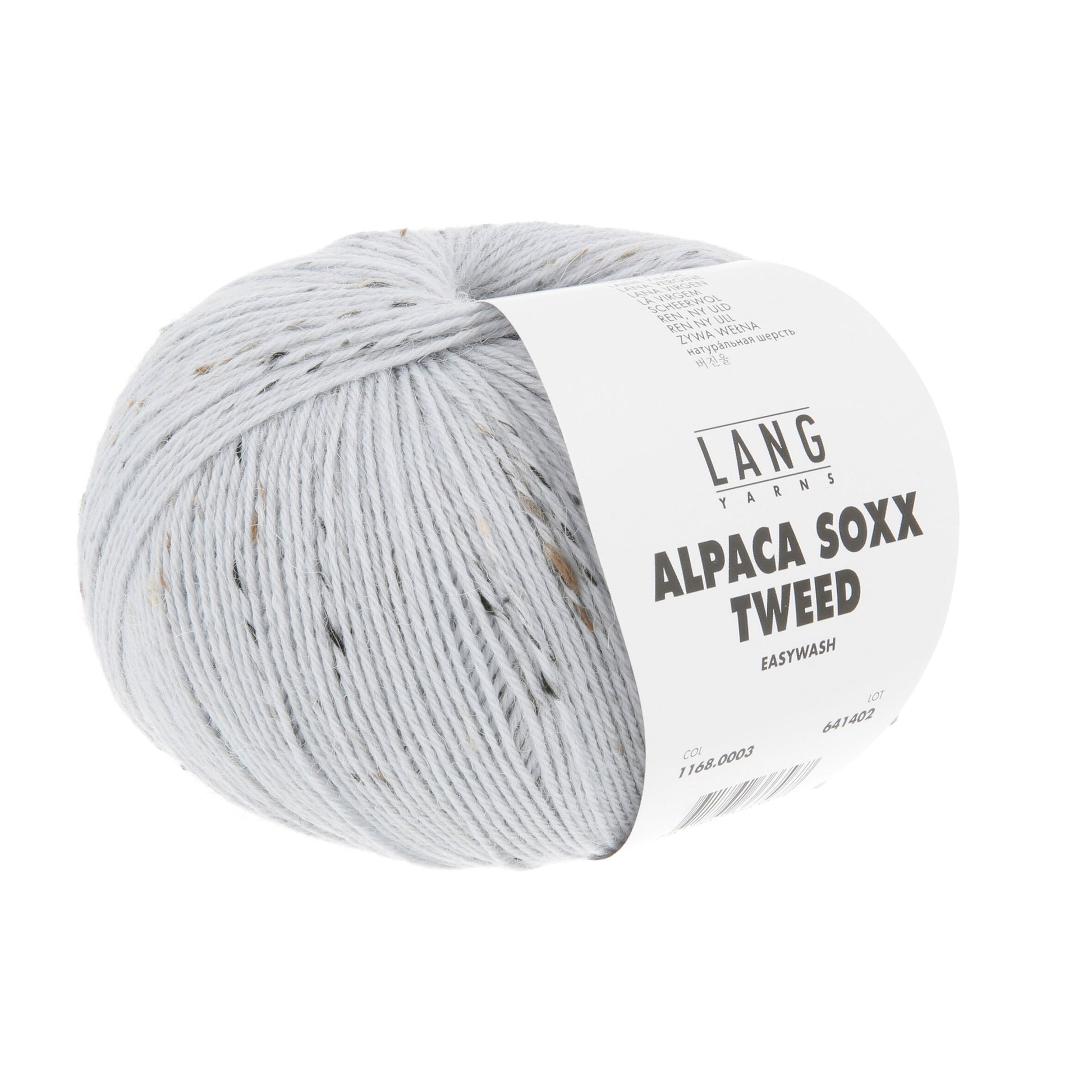 Pelote d'Alpaca Soxx Tweed de Lang Yarns coloris 003 Gris Perle
