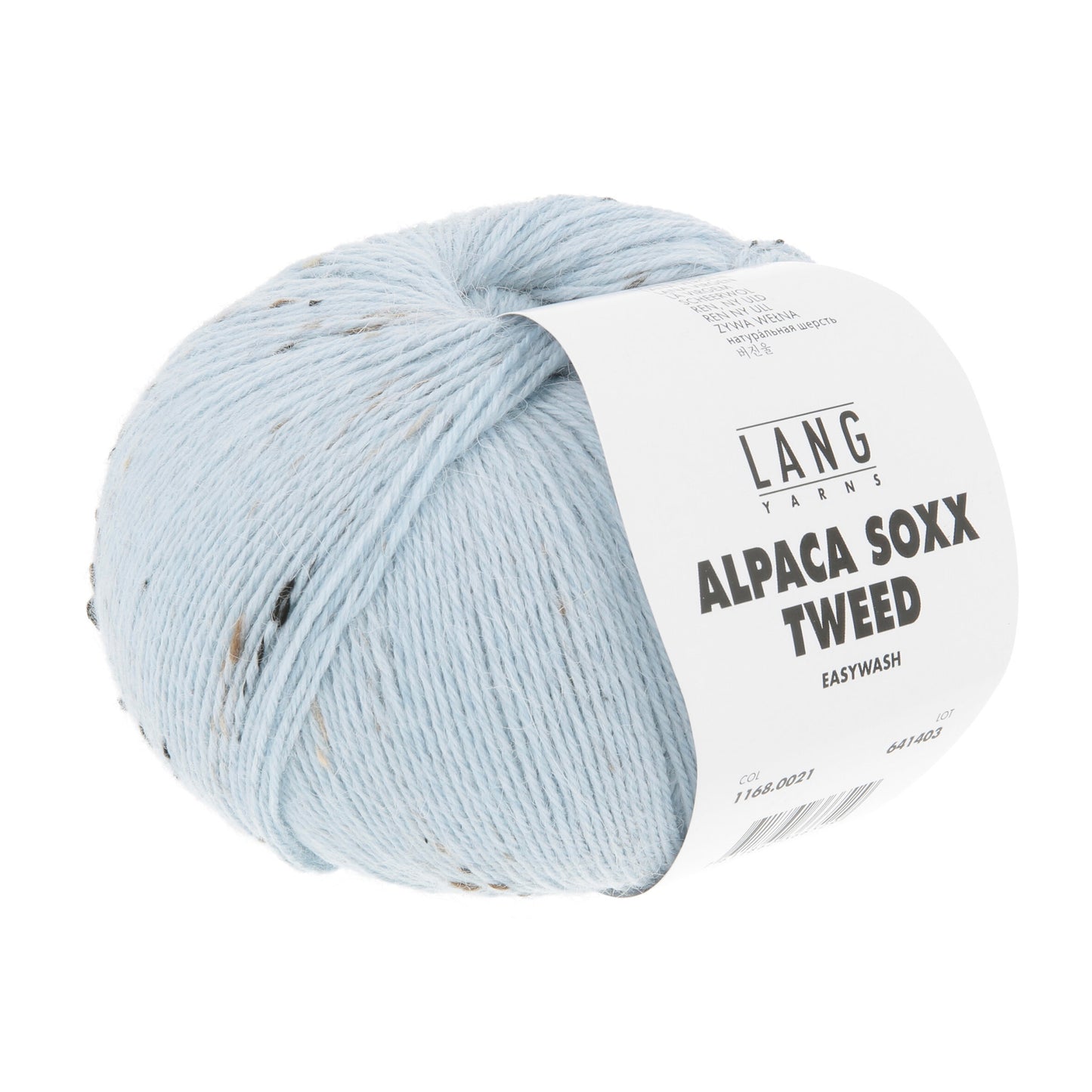 Pelote d'Alpaca Soxx Tweed de Lang Yarns coloris 021 Porcelaine