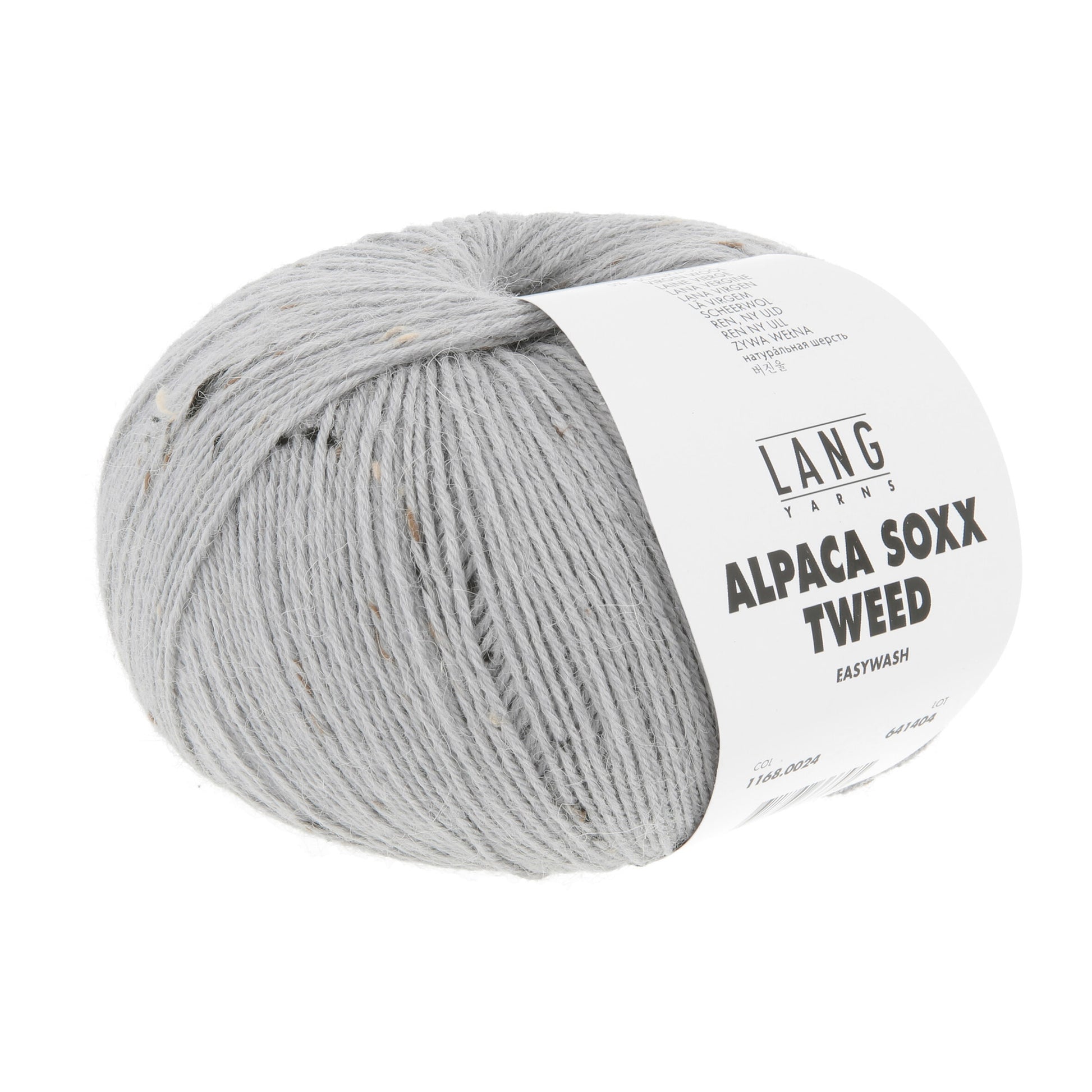 Pelote d'Alpaca Soxx Tweed de Lang Yarns coloris 024 Gris Souris