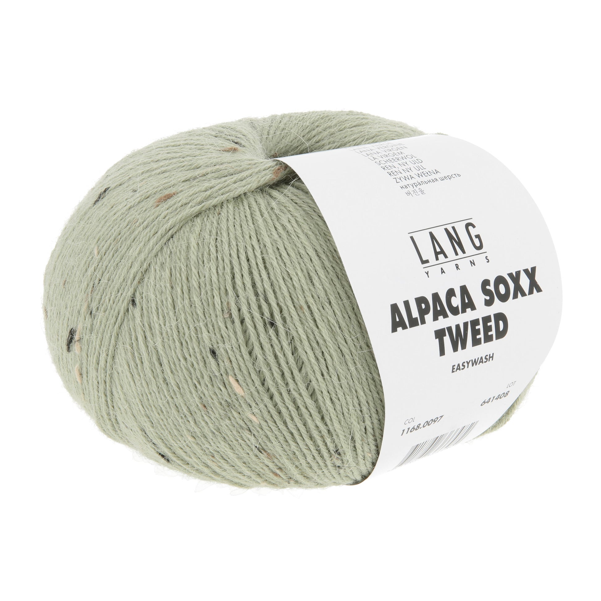 Pelote d'Alpaca Soxx Tweed de Lang Yarns coloris 097 Amande