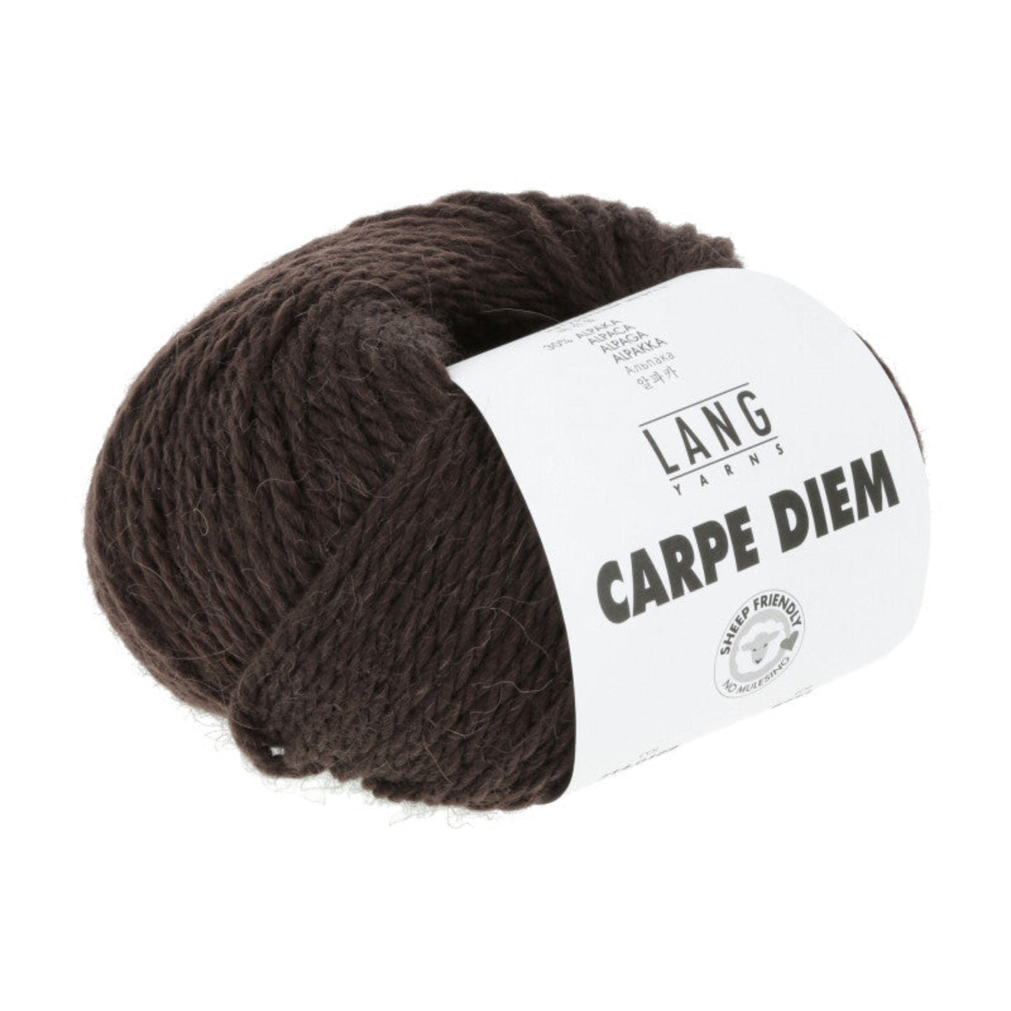Pelote de Carpe Diem de Lang Yarns coloris 168 Chocolat