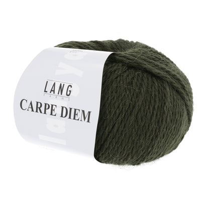 Pelote de Carpe Diem de Lang Yarns coloris 198 Kaki Foncé