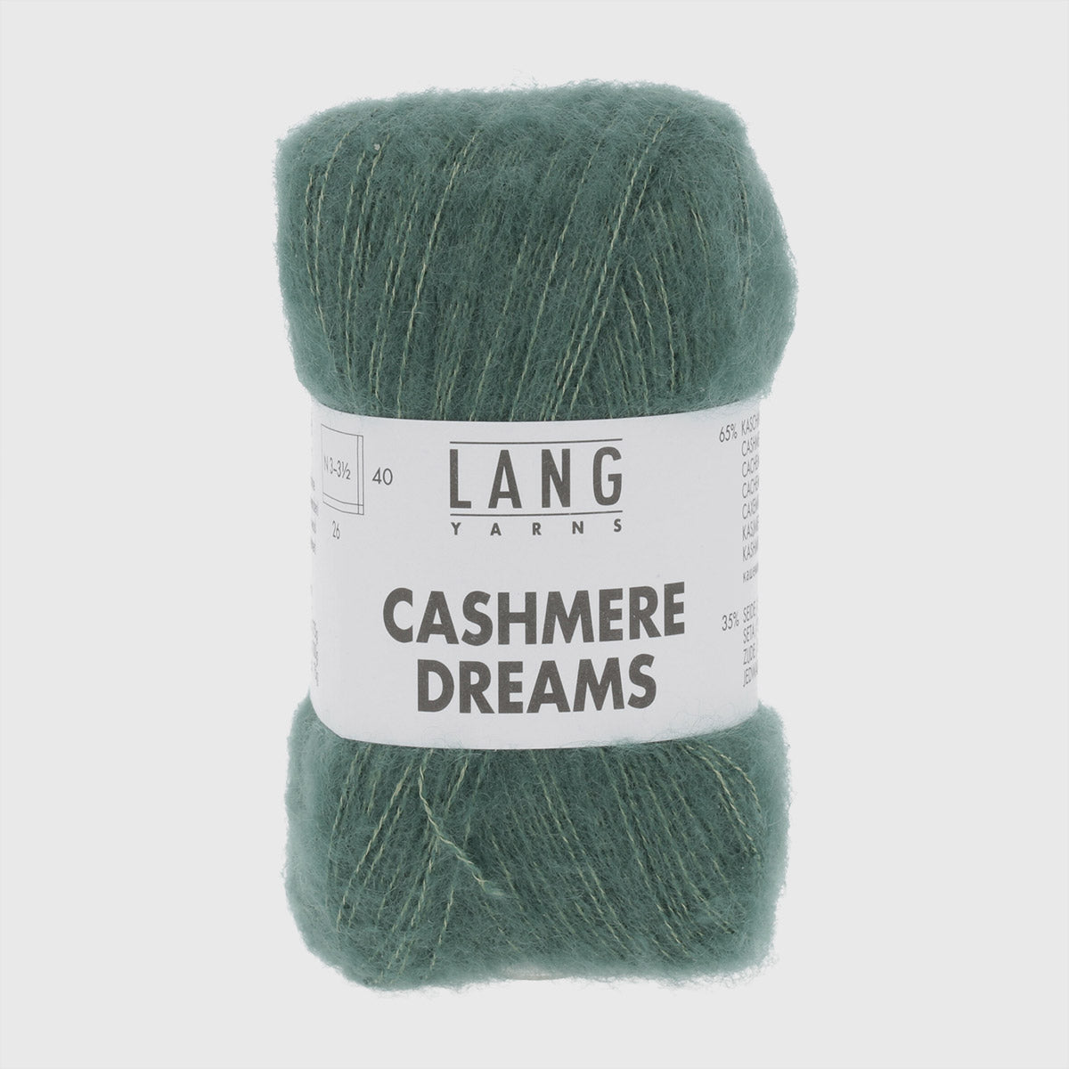 Echeveau de cachemire et soie Cashmere Dreams de Lang Yarns, coloris 0092 Sauge