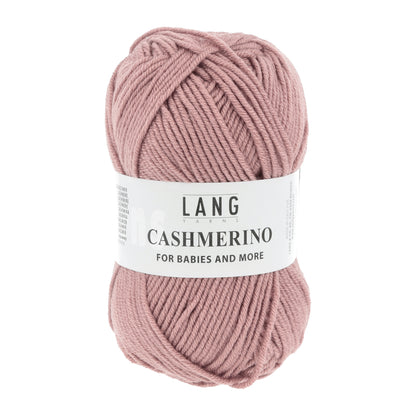 Pelote de Cashmerino de Lang Yarns, mélange de mérinos, acrylique et cachemire, coloris 148 Rose Poudré